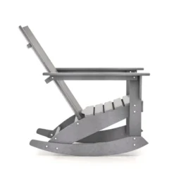 Costway Patio Adirondack Rocking Chair All Weather HDPE Porch Rocker 330lbs Grey Outdoor -Sunnydaze Decor Store GUEST 6fe2aa37 180a 4401 acd2 03ce23bc2e4b