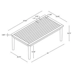 Linon Acacia Rectangle Melita Coffee Table Natural -Sunnydaze Decor Store GUEST 70c7a697 201d 4ef3 95fe 1ace852fe118