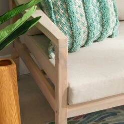 Linon Melita Acacia Two Seater Sofa Beige/White 12 Linon Melita Acacia Two Seater Sofa Beige/White -Sunnydaze Decor Store GUEST 70ca33cc aea3 4d17 b3e4 3653acc670f8