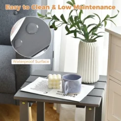 Costway 3PCS Patio Adirondack Chair Side Table Set Solid Wood Garden Deck Grey 12 Costway 3PCS Patio Adirondack Chair Side Table Set Solid Wood Garden Deck Grey -Sunnydaze Decor Store GUEST 719a6722 428e 482e 8491 d63c31957834