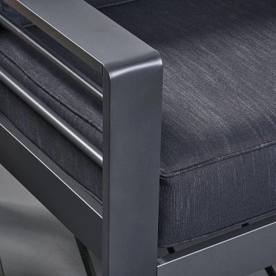 Cape Coral 3pc Aluminum And Rectangular MGO Fire Table Set - Gray - Christopher Knight Home 7 Cape Coral 3pc Aluminum And Rectangular MGO Fire Table Set - Gray - Christopher Knight Home - Image 7