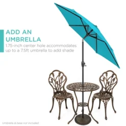 Best Choice Products 3-Piece Cast Aluminum Patio Bistro Furniture Set W/ Antique Finish 11 Best Choice Products 3-Piece Cast Aluminum Patio Bistro Furniture Set W/ Antique Finish -Sunnydaze Decor Store GUEST 7486b063 514f 4e1e 8d9c b066087a3337