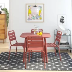 June Square Dining Table - Novogratz -Sunnydaze Decor Store GUEST 75343dd8 5479 44fe a645 a4d578be5537