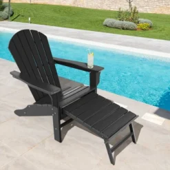 Costway 2 PCS Outdoor Patio HDPE Adirondack Chair Beach Seat Retractable Ottoman WhiteBlackCoffeeGreyTurquoise 20 Costway 2 PCS Outdoor Patio HDPE Adirondack Chair Beach Seat Retractable Ottoman WhiteBlackCoffeeGreyTurquoise -Sunnydaze Decor Store GUEST 760031d9 8b98 4e12 88c5 0ed631d84f42