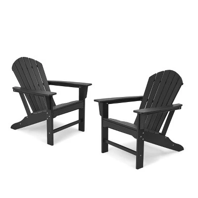 3pk Seating Set With Plastic Resin Adirondack Chairs & Side Table - EDYO LIVING 1 3pk Seating Set With Plastic Resin Adirondack Chairs & Side Table - EDYO LIVING