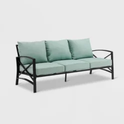 Kaplan Outdoor Metal Sofa Oil Rubbed Bronze With Cushions - Crosley -Sunnydaze Decor Store GUEST 785a3760 94a2 4203 85b6 bc54d4264233