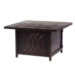 5pc Set With 42" Square Outdoor Aluminum Fire Table & 4 Deep Seating Chairs - Oakland Living -Sunnydaze Decor Store GUEST 78b04c18 3115 4036 b72d c32b82c2654e