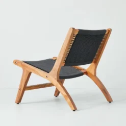 Rope Weave Indoor/Outdoor Wood Accent Chair Black/Brown - Hearth & Hand™ With Magnolia 8 Rope Weave Indoor/Outdoor Wood Accent Chair Black/Brown - Hearth & Hand™ With Magnolia -Sunnydaze Decor Store GUEST 78e319e2 36b1 4d59 bd1c 94b7a1716ade