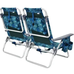 Costway 4PCS Folding Backpack Beach Chair Reclining Camping Chair W/ Storage Bag -Sunnydaze Decor Store GUEST 790d18b3 0bf4 400e 862a d10076a54826