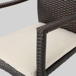 Westley 7pc Wicker Patio Dining Set - Brown - Christopher Knight Home -Sunnydaze Decor Store GUEST 7b5d0ab2 707c 411f 95f6 eaf09b2766bf