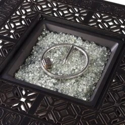 5pc Outdoor Dining Set With 42" Aluminum Square Medallion Design Fire Table & Deep Seating Swivel Rocking Chairs - Oakland Living 18 5pc Outdoor Dining Set With 42" Aluminum Square Medallion Design Fire Table & Deep Seating Swivel Rocking Chairs - Oakland Living -Sunnydaze Decor Store GUEST 7b5f82ad 7461 4bb6 9002 d13f4aae47ee