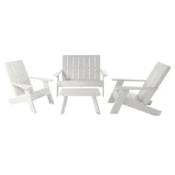 Italica 4pc Outdoor Set With Modern Adirondack Chairs, Double Wide Adirondack Chairs & Table - Highwood 21 Italica 4pc Outdoor Set With Modern Adirondack Chairs, Double Wide Adirondack Chairs & Table - Highwood -Sunnydaze Decor Store GUEST 7c49f053 ad89 4f0e 8f27 df93654c5c0b