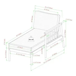 Saracina Home 4pc Modern Boho Eucalyptus Spindle Outdoor Sectional Set -Sunnydaze Decor Store GUEST 7cb4746b ff48 4e8b a789 30747e99823b