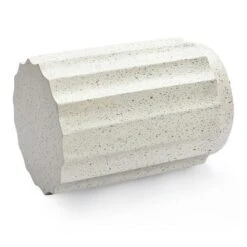 LuxenHome Off White With Gray Cement Round Side Table 12 LuxenHome Off White With Gray Cement Round Side Table -Sunnydaze Decor Store GUEST 7e51d4f4 8ebd 4a62 9846 1de830f4078b