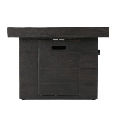 Avondale 3pc All-Weather Wicker Patio Chair Set W/ Fire Pit - Dark Brown - Christopher Knight Home 11 Avondale 3pc All-Weather Wicker Patio Chair Set W/ Fire Pit - Dark Brown - Christopher Knight Home - Image 11