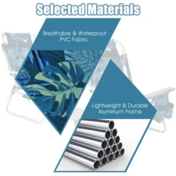 Costway 4PCS Folding Backpack Beach Chair Reclining Camping Chair W/ Storage Bag -Sunnydaze Decor Store GUEST 7f82bb53 567e 4341 b3c8 107700f7dfe0