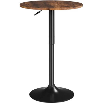Yaheetech Adjustable Pub Round Table Counter Height Bistro Table W/ 360° Swivel MDF Tabletop 10 Yaheetech Adjustable Pub Round Table Counter Height Bistro Table W/ 360° Swivel MDF Tabletop - Image 10