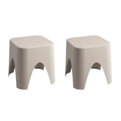 2pk Mallorca Stackable Rattan Top Side Tables - Lagoon