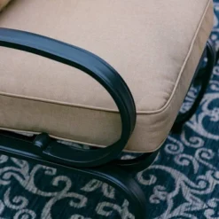 Captiva Designs 7pc Outdoor Dining Set With C-Spring Motion Chairs & Metal Table With Umbrella Hole 25 Captiva Designs 7pc Outdoor Dining Set With C-Spring Motion Chairs & Metal Table With Umbrella Hole -Sunnydaze Decor Store GUEST 81536340 aae5 46b1 b15b ead7b10ac673