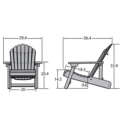 Hamilton Folding & Reclining Adirondack Chair - Highwood 8 Hamilton Folding & Reclining Adirondack Chair - Highwood - Image 8