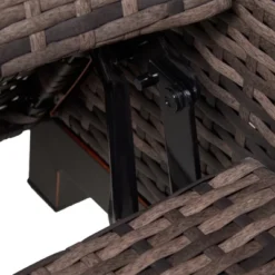 Outsunny Wicker Recliner Outdoor Adjustable Lounge Chair PE Rattan Recline Lounge Furniture, W/ Cushion & Armrest For Backyard, Garden, Patio -Sunnydaze Decor Store GUEST 83fd8f60 3f07 4758 9864 64633f12dd5c