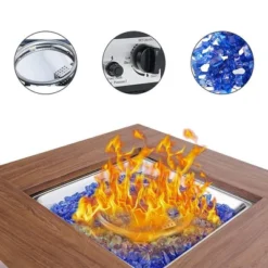 5pc Outdoor Set With Swivel Chairs & 34" Propane Fire Pit Table - Captiva Designs -Sunnydaze Decor Store GUEST 8436cc68 a462 4443 acab b13781c391e0 1