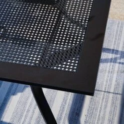 5pc Patio Set With 37" Metal Gridded Table & Swivel Arm Chairs - Captiva Designs -Sunnydaze Decor Store GUEST 855c4ab1 e0aa 4c69 8403 f9f289a14d1f