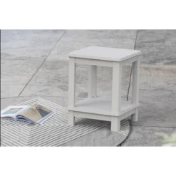 Outdoor Adirondack 2 Tier Side Table - White - Keter