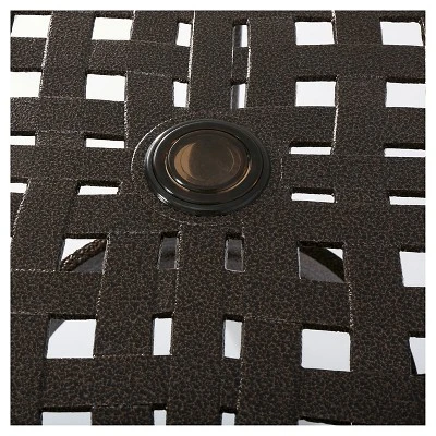 Phoenix Square Cast Aluminum Table - Hammered Bronze - Christopher Knight Home 1 Phoenix Square Cast Aluminum Table - Hammered Bronze - Christopher Knight Home