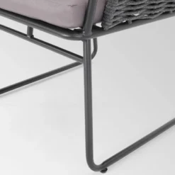 La Jolla Set Of 2 Rope Weave Modern Club Chairs - Dark Gray/Gray - Christopher Knight Home -Sunnydaze Decor Store GUEST 8bfc0ae9 80ff 42af b5af 416ab0f90aee