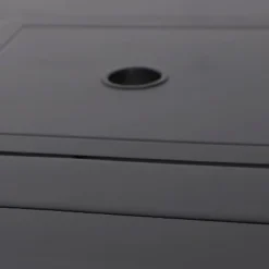 3pc Outdoor Bar Set With Swivel Stools & Square Metal Table With Umbrella Hole - Captiva Designs -Sunnydaze Decor Store GUEST 8cad4a99 d411 465c aaa2 48f1e6583979