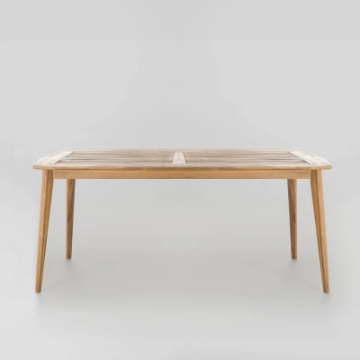 Llando 7-pc Acacia Wood Dining Set - Teak/Blue - Christopher Knight Home 4 Llando 7-pc Acacia Wood Dining Set - Teak/Blue - Christopher Knight Home - Image 4