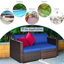 Costway 4PCS Patio Rattan Corner Sofa Sectional Furniture SetBlueBeigeNavy Cushion 18 Costway 4PCS Patio Rattan Corner Sofa Sectional Furniture SetBlueBeigeNavy Cushion -Sunnydaze Decor Store GUEST 8dfa71e9 3077 4bfa bf0f a13d8a67a683