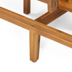 Jill Outdoor Acacia Wood Convertible Daybed With Cushions Teak/Beige - Christopher Knight Home -Sunnydaze Decor Store GUEST 8efec819 7534 439b aec9 51aa63346ed1