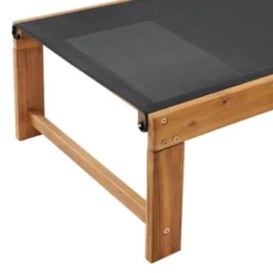 Sunapee Acacia Wood Outdoor Lounge Chair With Mesh Seating - Natural - Alaterre Furniture -Sunnydaze Decor Store GUEST 8f584ef0 dc81 4d3c 9cc4 a3c8b43aec37