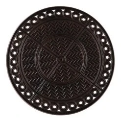 Oakland Living 5pc Aluminum Outdoor Patio Fire Pit Dining Set With 34" Round Fire Table Copper/Gray -Sunnydaze Decor Store GUEST 90918d54 a580 4591 b4cb fbb2344ed2ac