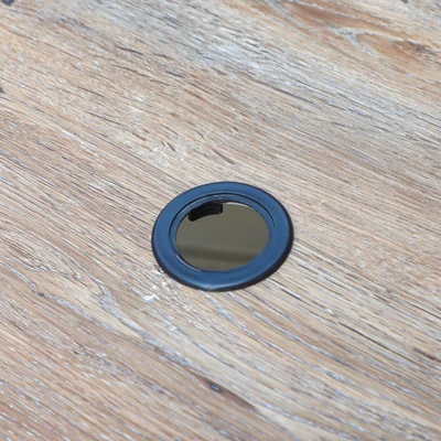 7pc Outdoor Dining Set With Swivel Chairs With Cushions & Faux Wood Table With Umbrella Hole - Captiva Designs 2 7pc Outdoor Dining Set With Swivel Chairs With Cushions & Faux Wood Table With Umbrella Hole - Captiva Designs - Image 2