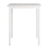 Outdoor Square Bar Height Table - Whitewash - CorLiving