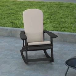 Emma And Oliver Set Of 2 All-Weather Poly Resin Adirondack Rocking Chairs With Cushions -Sunnydaze Decor Store GUEST 9392e668 b401 4327 ab06 6deafbb3f808