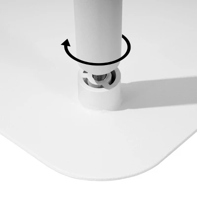 Aluminum Outdoor Square Side Table With Adjustable Feet White - Crestlive Products 5 Aluminum Outdoor Square Side Table With Adjustable Feet White - Crestlive Products - Image 5