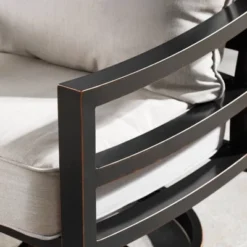 5pc Outdoor Dining Set With 42" Aluminum Square Medallion Design Fire Table & Deep Seating Swivel Rocking Chairs - Oakland Living 26 5pc Outdoor Dining Set With 42" Aluminum Square Medallion Design Fire Table & Deep Seating Swivel Rocking Chairs - Oakland Living -Sunnydaze Decor Store GUEST 945b0a06 5cf6 45c5 b2ab c87b9561c08c