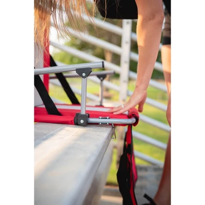 Stansport Folding Stadium Seat With Arms Red/Tan 11 Stansport Folding Stadium Seat With Arms Red/Tan - Image 11