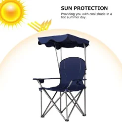 Costway Portable Folding Beach Canopy Chair W/ Cup Holders Bag Camping Hiking Outdoor -Sunnydaze Decor Store GUEST 9559a8b1 8af2 4ea5 acd8 c64353dd0448