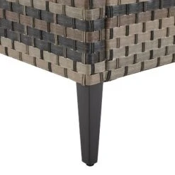 Prescott Outdoor Wicker Loveseat - Blue/Brown- Crosley -Sunnydaze Decor Store GUEST 95715cf1 c229 4c52 bd07 ed50c5a0172f