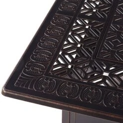 5pc Outdoor Dining Set With 42" Aluminum Square Medallion Design Fire Table & Deep Seating Swivel Rocking Chairs - Oakland Living 21 5pc Outdoor Dining Set With 42" Aluminum Square Medallion Design Fire Table & Deep Seating Swivel Rocking Chairs - Oakland Living -Sunnydaze Decor Store GUEST 966e3ac9 ed65 48cd a009 65624397a57d