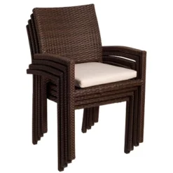 Hillside 11pc Teak Wood Wicker Double-Extendable Oval Patio Dining Set - International Home Miami -Sunnydaze Decor Store GUEST 96c3c918 49d2 4dda a248 772613a24b33