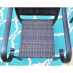 5pc Patio Dining Set With Steel Table & Dining Chairs - Captiva Designs -Sunnydaze Decor Store GUEST 984d19e8 a57d 47a3 a8c2 af9b366dd6e5