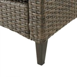 Rockport Outdoor Wicker High Back Loveseat - Crosley -Sunnydaze Decor Store GUEST 9f91b889 c598 406d 8e00 5d10d8a9de28