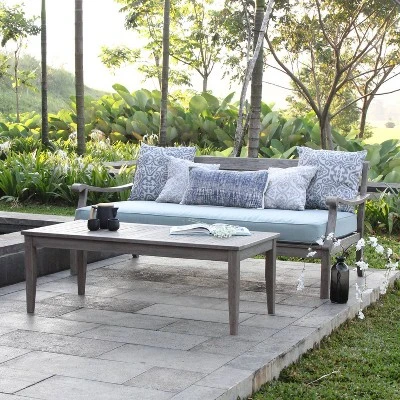 Sopra Wood Patio Daybed - Blue Spruce - Cambridge Casual 1 Sopra Wood Patio Daybed - Blue Spruce - Cambridge Casual