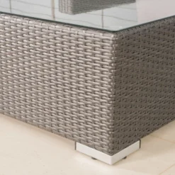 Santa Rosa 7pc Wicker Chat Set - Gray/Silver - Christopher Knight Home -Sunnydaze Decor Store GUEST a14b9758 9776 4759 8f5b 5fc224aacf83